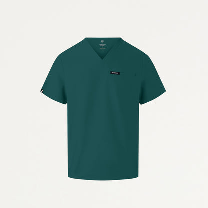 Platt 3-Pocket Scrub Top - Midnight Green