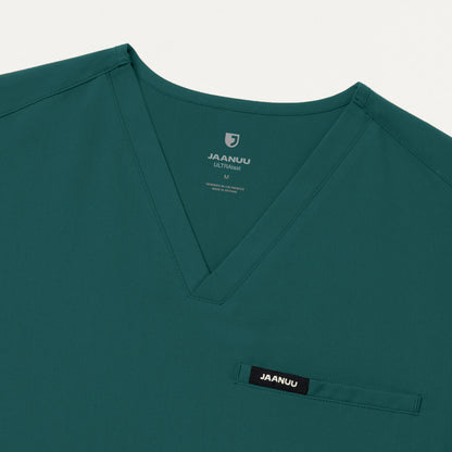 Platt 3-Pocket Scrub Top - Midnight Green