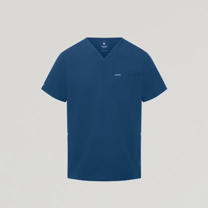 Platt 3-Pocket Scrub Top - Ocean