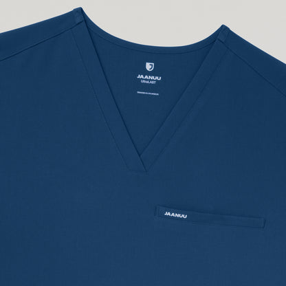 Platt 3-Pocket Scrub Top - Ocean
