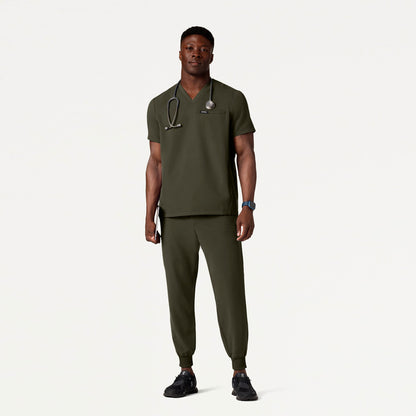 Platt 3-Pocket Scrub Top - Deep Olive