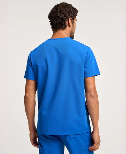 Jaanuu Platt 3-Pocket Scrub Top in Royal Blue, product photo 5 of 6