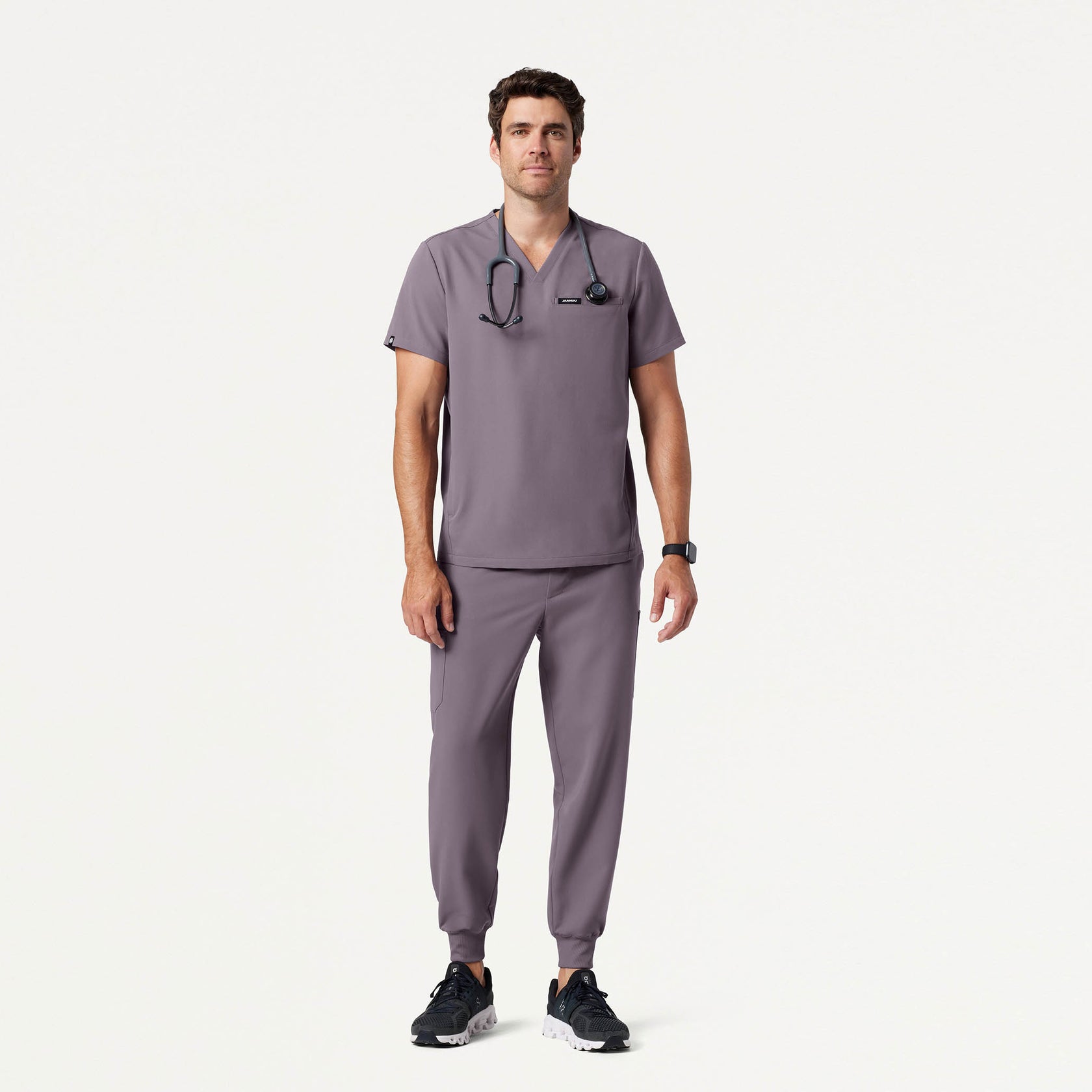 Platt 3-Pocket Scrub Top - Titanium
