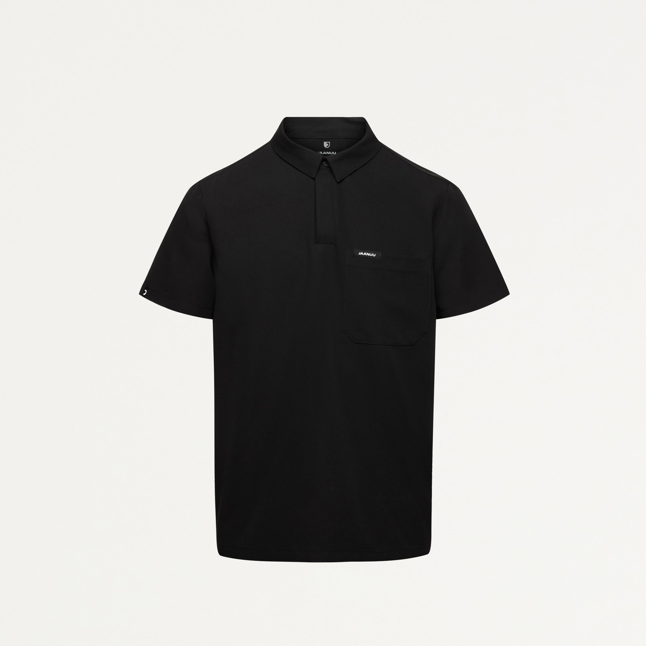 Calderon Polo Scrub Top - Black
