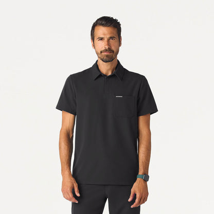 Calderon Polo Scrub Top - Charcoal