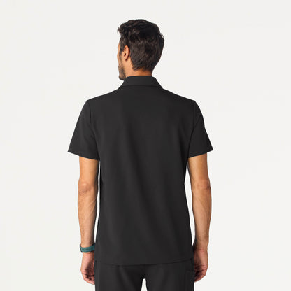 Calderon Polo Scrub Top - Charcoal