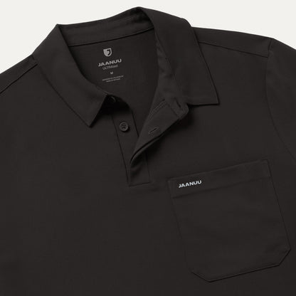Calderon Polo Scrub Top - Charcoal