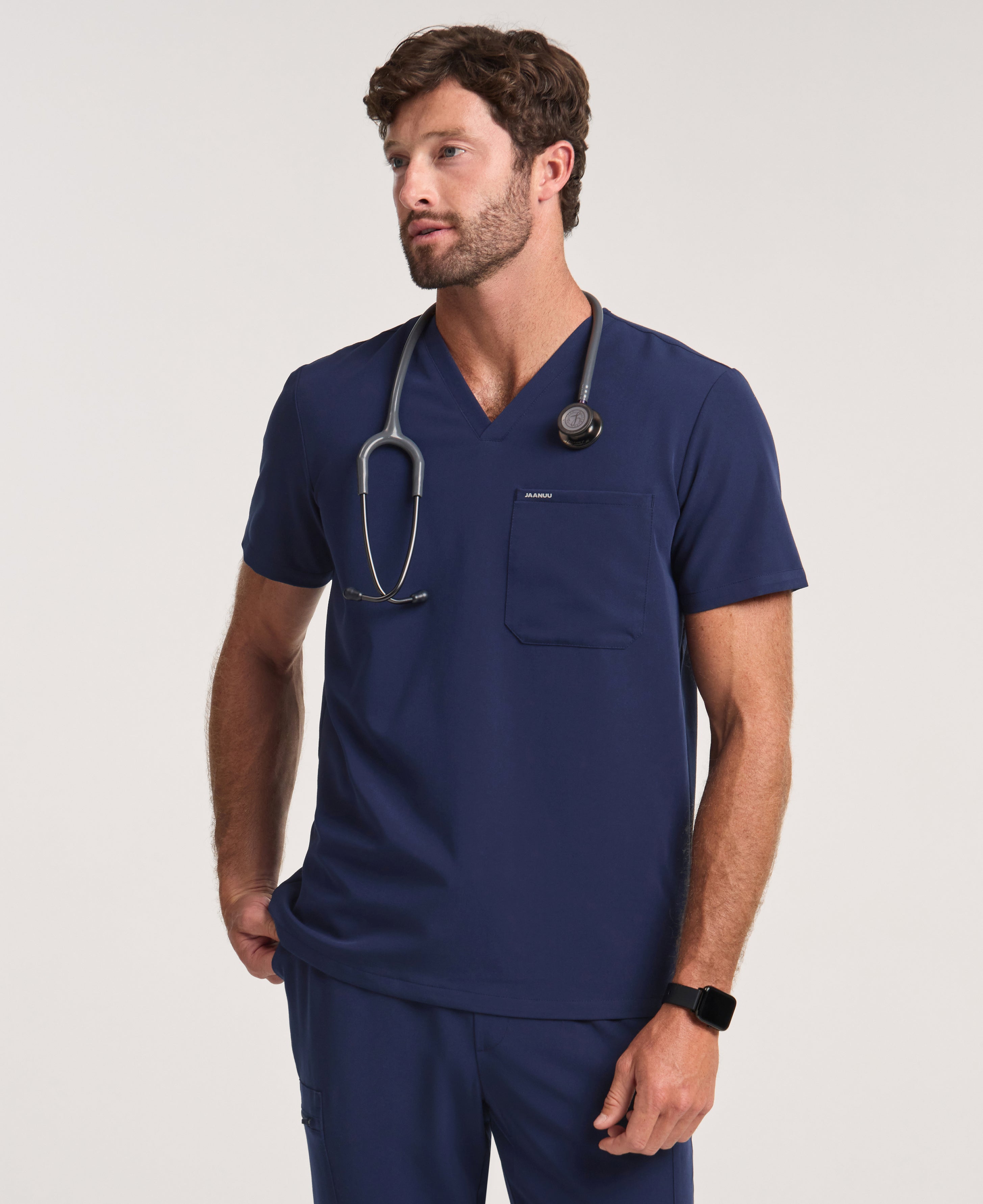 The Slim Performance Scrub Set - Midnight Navy