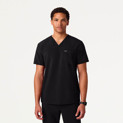 Rhys 1-Pocket Scrub Top - Black