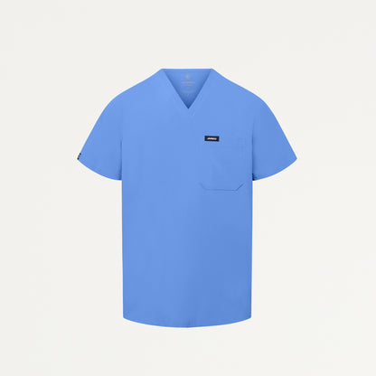 Holmes UltraLITE™ 1-Pocket Scrub Top - Ceil Blue