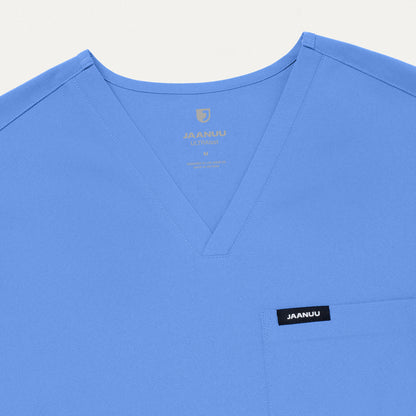 Holmes UltraLITE™ 1-Pocket Scrub Top - Ceil Blue
