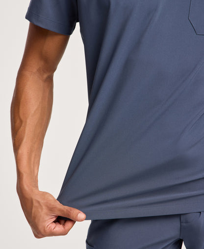 Jaanuu Rhys 1-Pocket Scrub Top in Carbon Gray, product photo 3 of 6