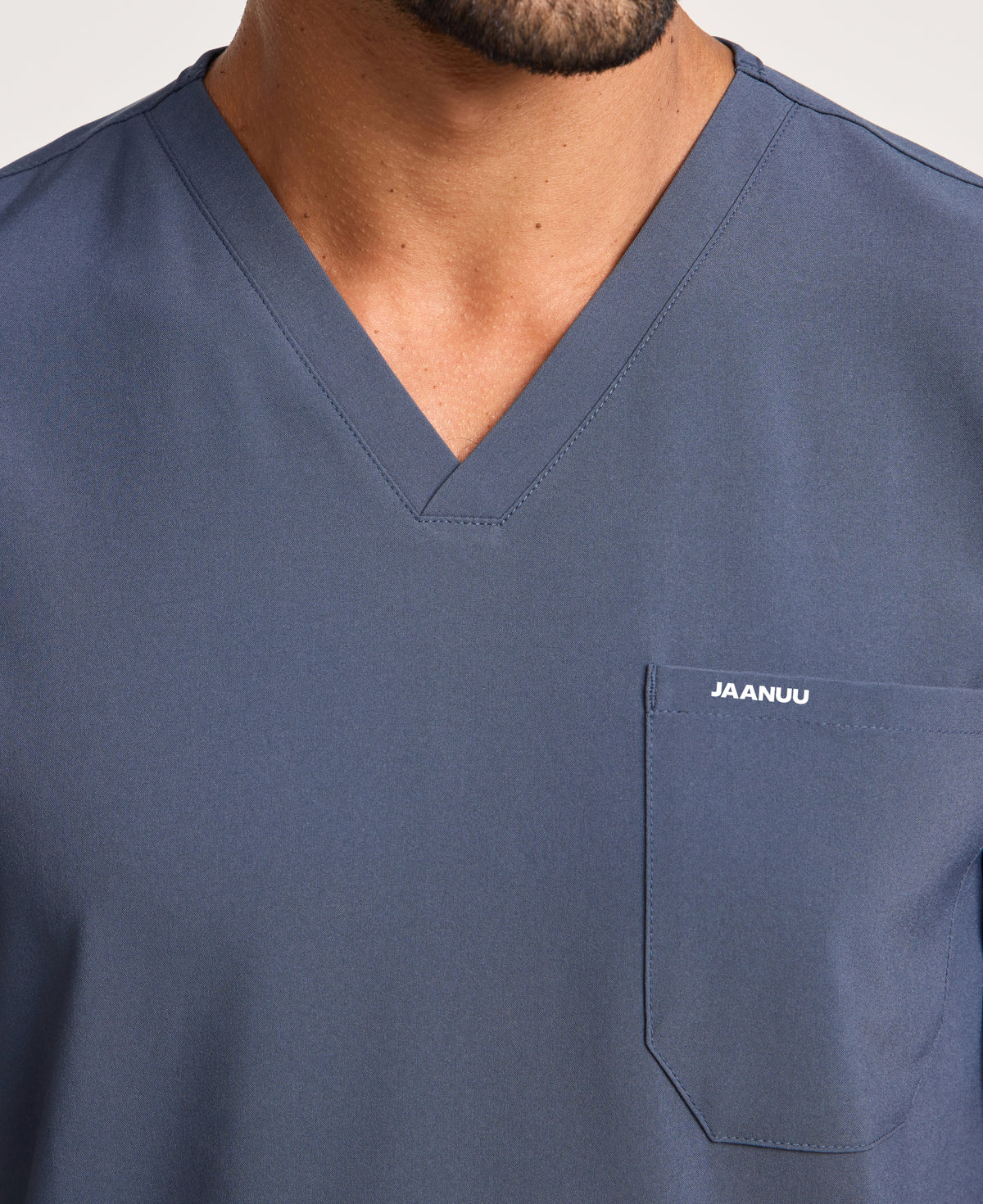 Jaanuu Rhys 1-Pocket Scrub Top in Carbon Gray, product photo 6 of 6