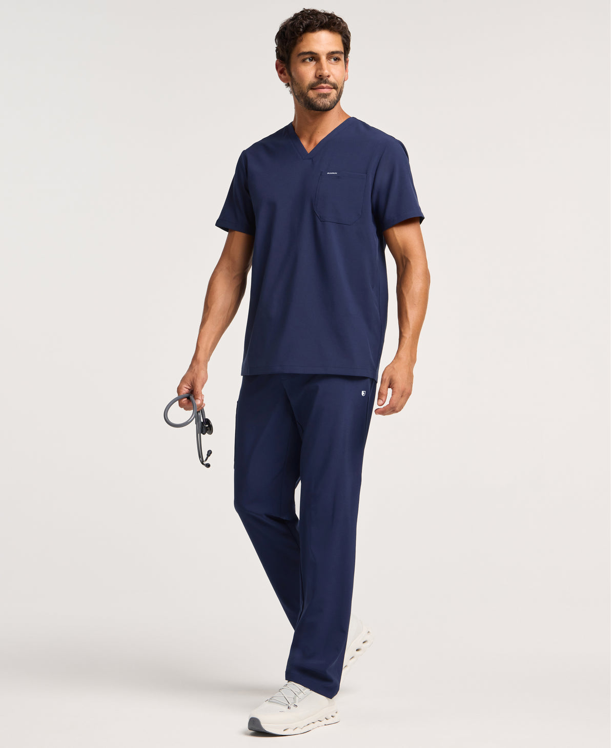Jaanuu Rhys 1-Pocket Scrub Top in Midnight Navy, product photo 1 of 6