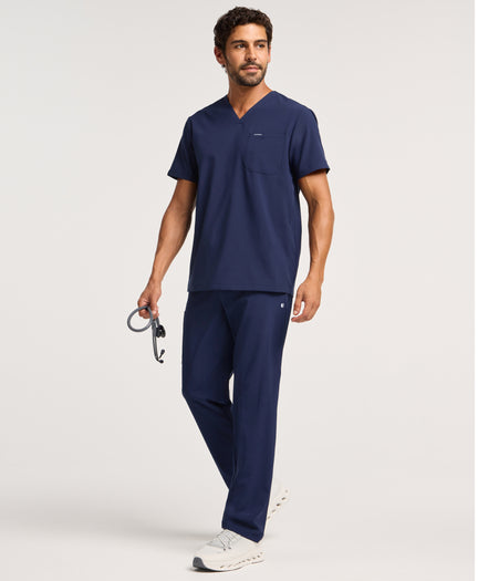 Jaanuu Rhys 1-Pocket Scrub Top in Midnight Navy, product photo 1 of 6