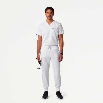 Osmo 8-Pocket Cargo Scrub Jogger - White
