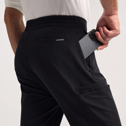 Rory Tapered 10-Pocket Scrub Pant - Black
