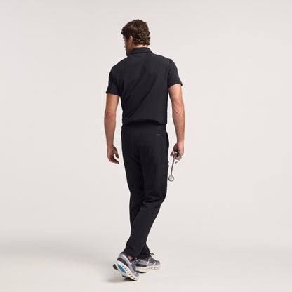 Rory Tapered 10-Pocket Scrub Pant - Black