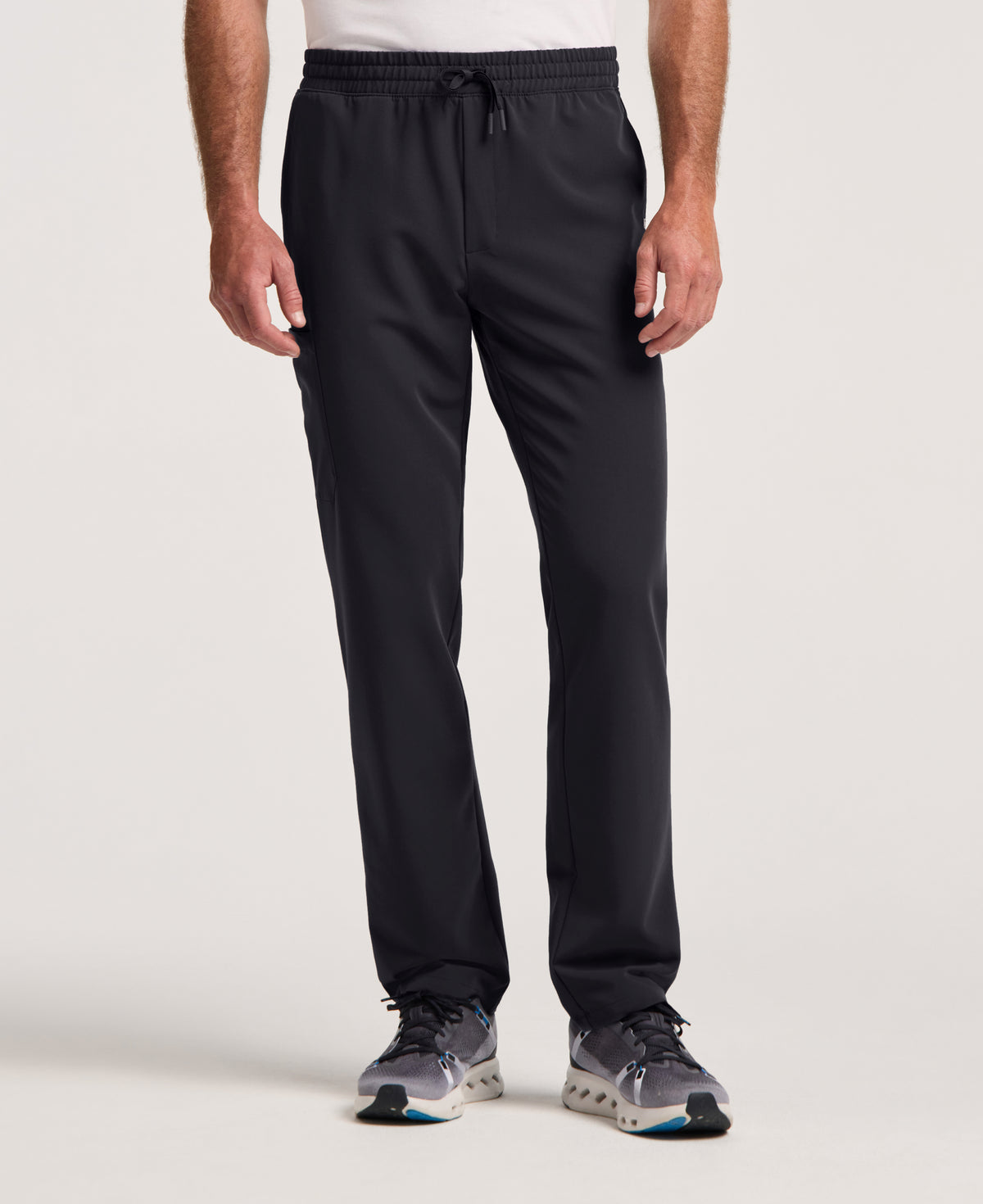 Jaanuu Rhodes Straight-Leg Scrub Pant in Black, product photo 1 of 6