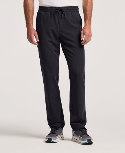Jaanuu Rhodes Straight-Leg Scrub Pant in Black, product photo 1 of 6