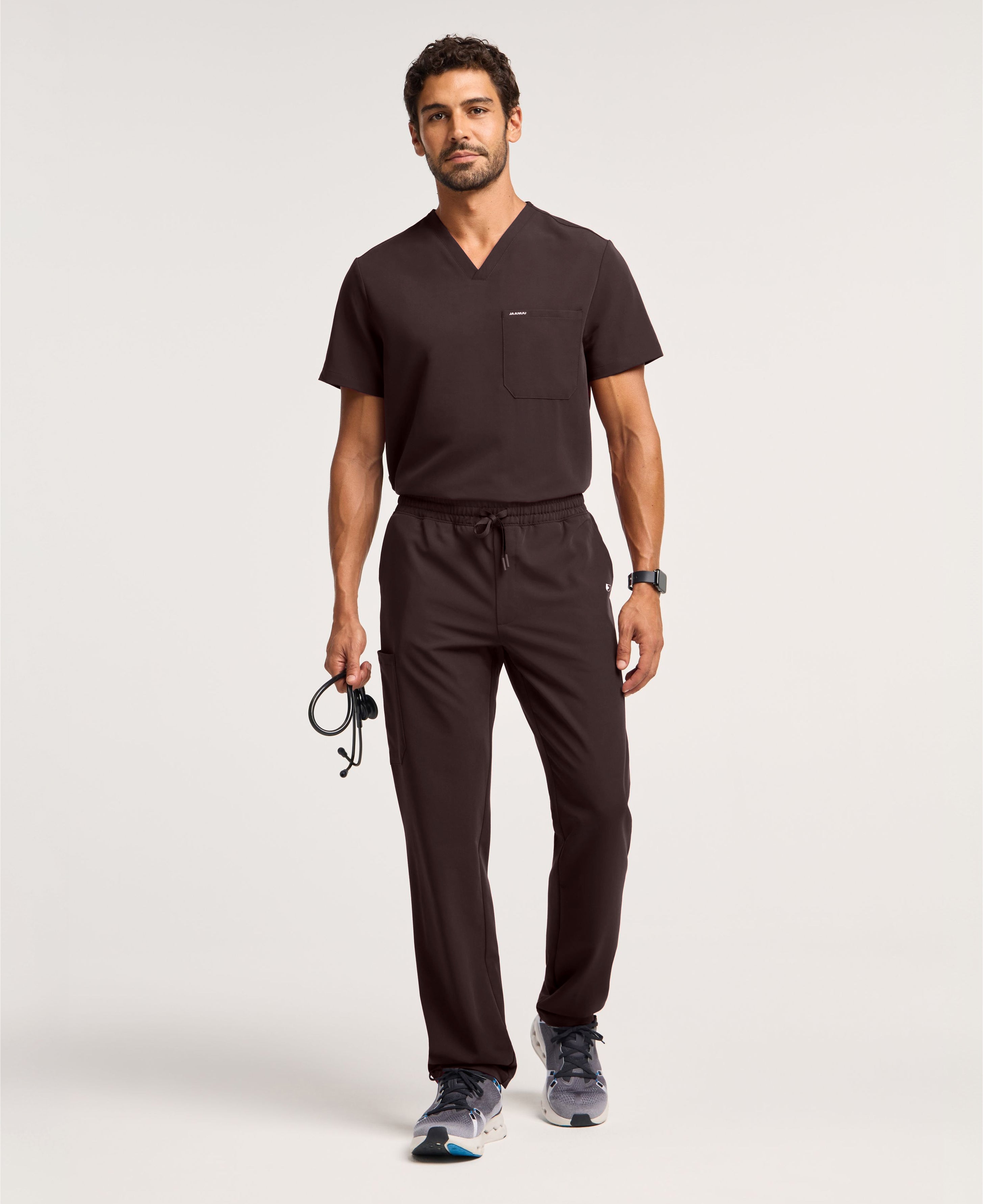 Rhodes Straight-Leg Scrub Pant - Espresso