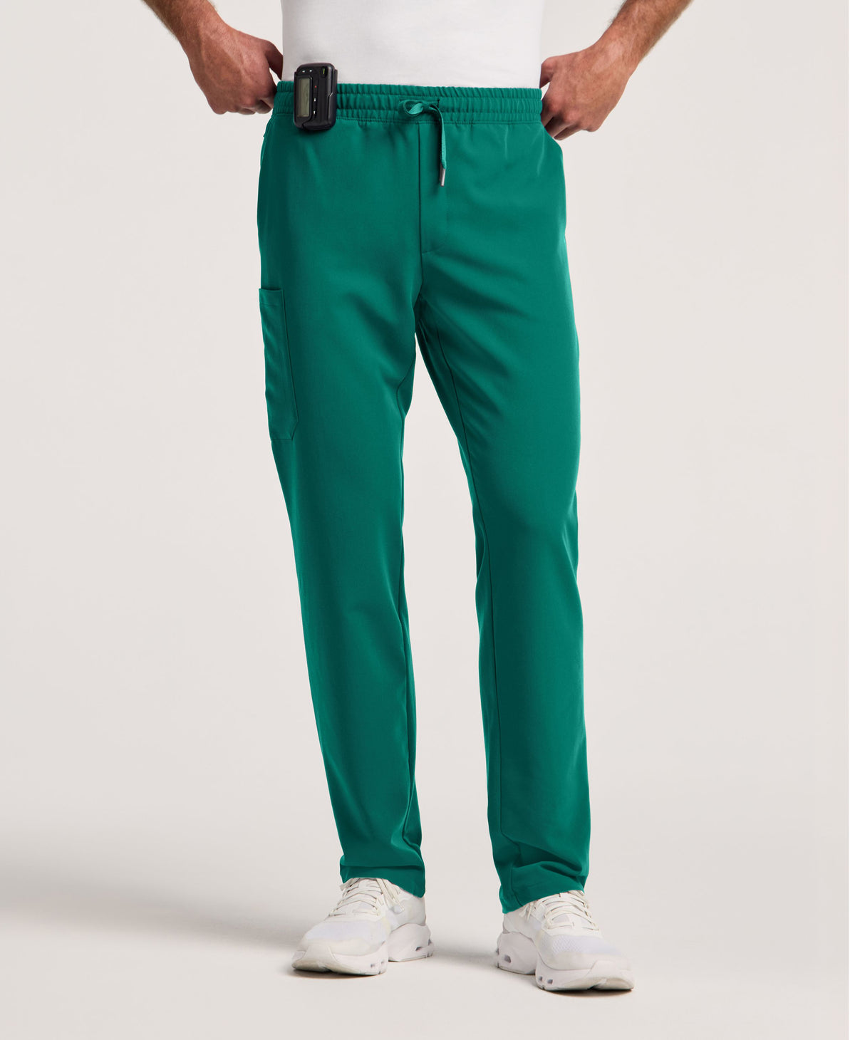Jaanuu Rhodes Straight-Leg Scrub Pant in Hunter Green, product photo 1 of 6