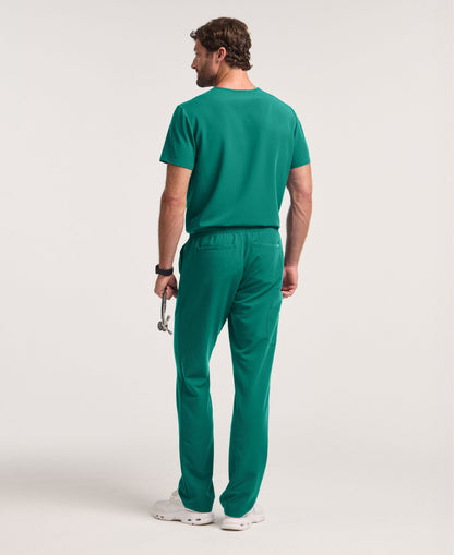 Jaanuu Rhodes Straight-Leg Scrub Pant in Hunter Green, product photo 6 of 6