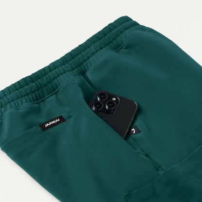 Rhodes Everyday Straight-Leg Scrub Pant - Midnight Green