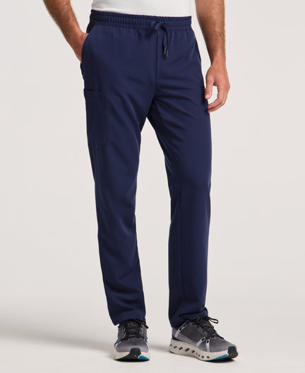 Jaanuu Rhodes Straight-Leg Scrub Pant in Midnight Navy, product photo 1 of 6