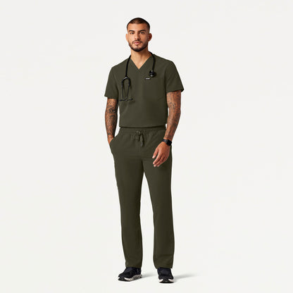 Rhodes Everyday Straight-Leg Scrub Pant - Deep Olive