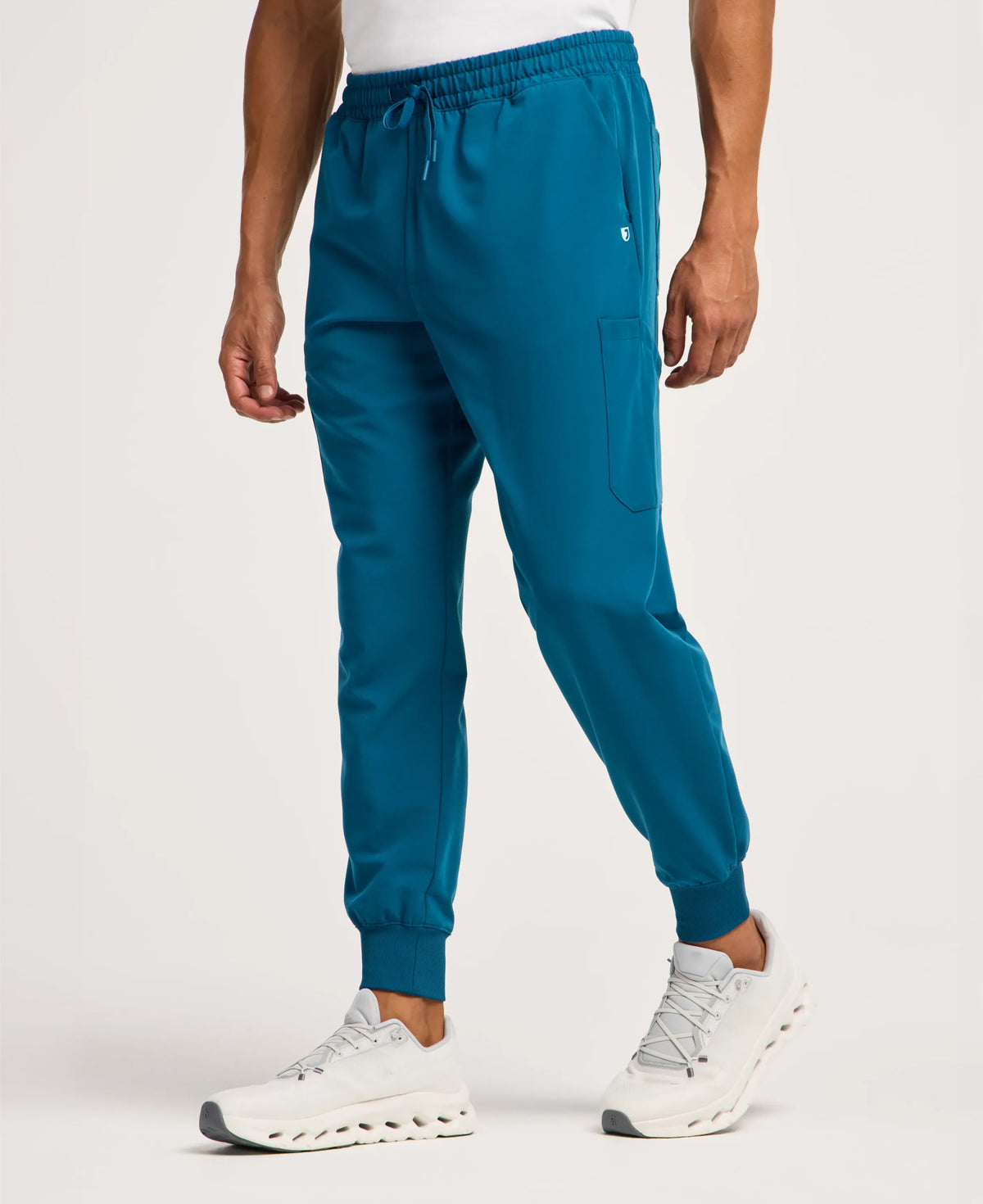 Jaanuu Osmo 8-Pocket Scrub Jogger in Caribbean Blue, product photo 4 of 6