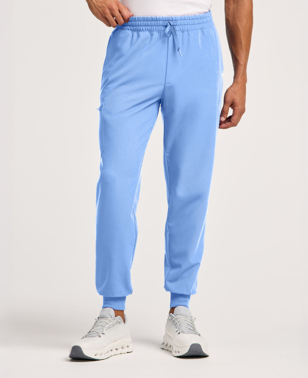 Jaanuu Osmo 8-Pocket Scrub Jogger in Ceil Blue, product photo 4 of 6