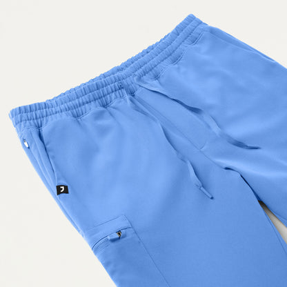Osmo 8-Pocket Scrub Jogger - Ceil Blue