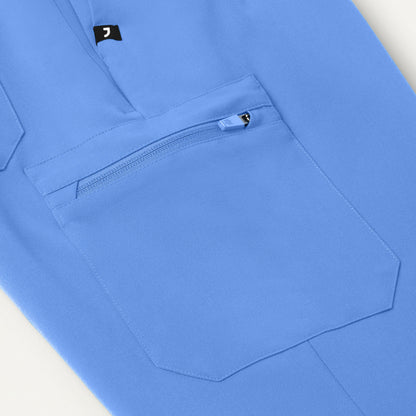 Osmo 8-Pocket Scrub Jogger - Ceil Blue