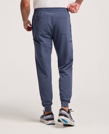 Jaanuu Osmo 8-Pocket Scrub Jogger in Carbon Gray, product photo 5 of 6