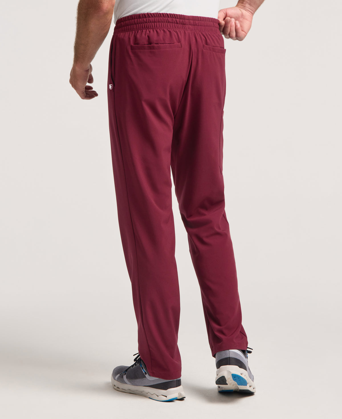 Jaanuu Brooks Straight-Leg Scrub Pant in Burgundy, product photo 4 of 6