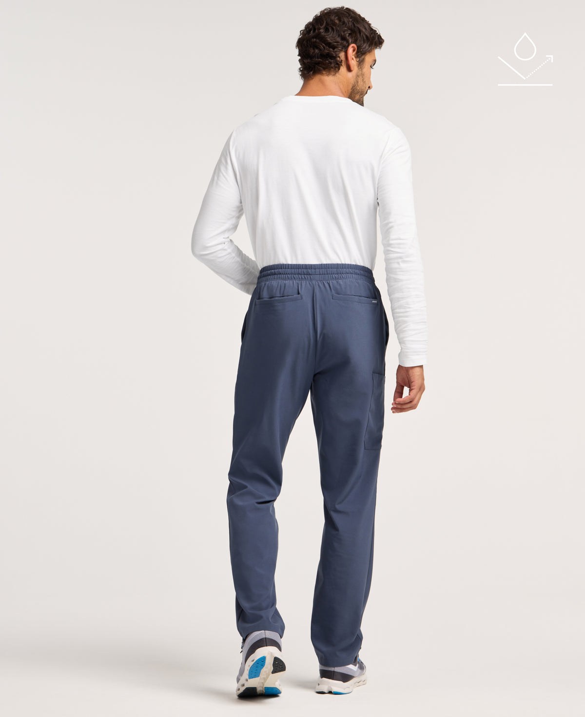 Jaanuu Brooks Straight-Leg Scrub Pant in Carbon Gray, product photo 3 of 6