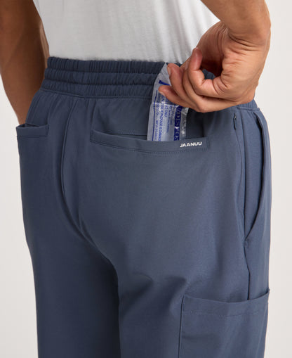 Jaanuu Brooks Straight-Leg Scrub Pant in Carbon Gray, product photo 4 of 6