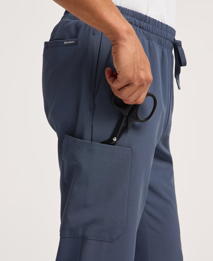 Jaanuu Brooks Straight-Leg Scrub Pant in Carbon Gray, product photo 5 of 6