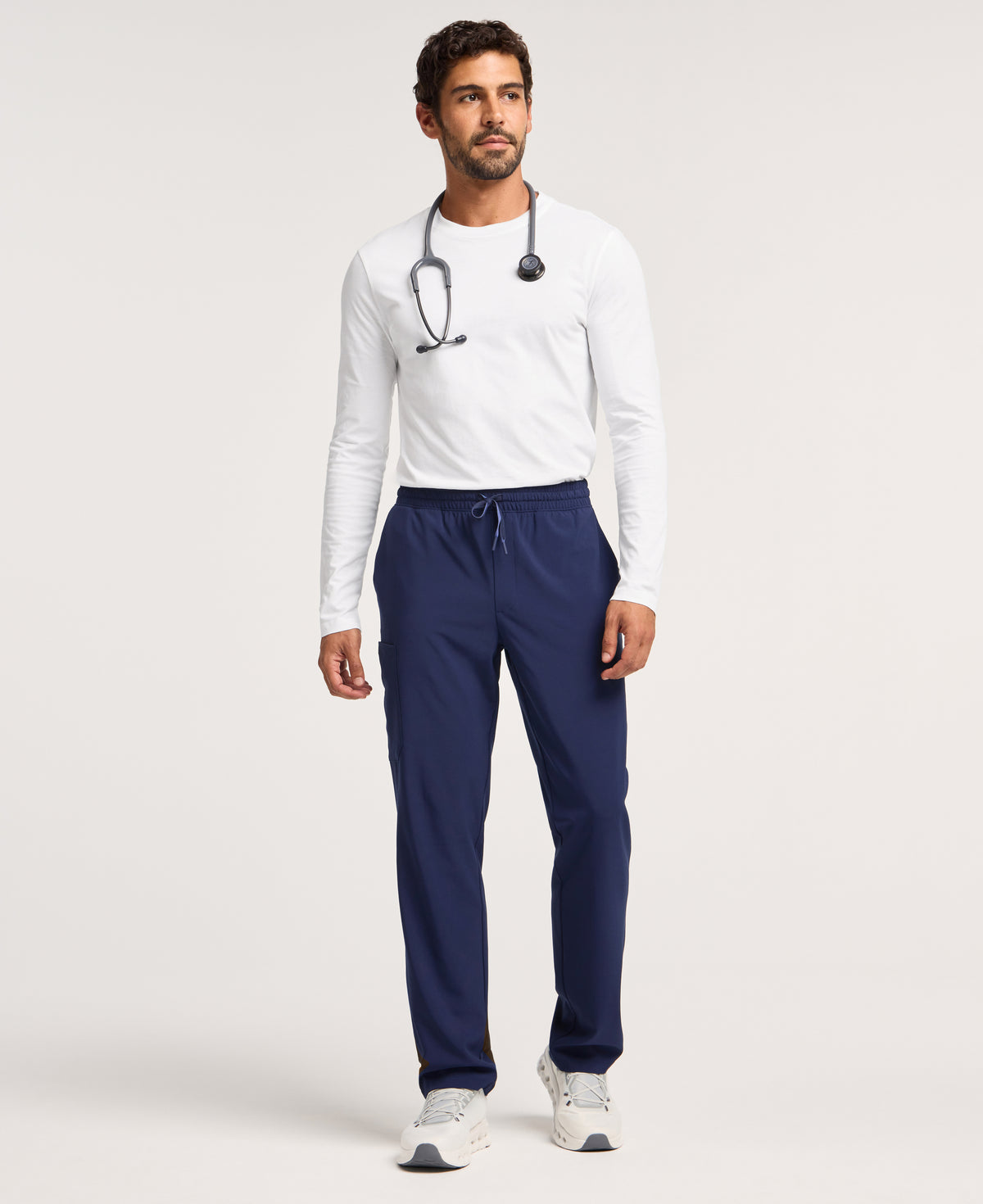 Jaanuu Brooks Straight-Leg Scrub Pant in Midnight Navy, product photo 1 of 6