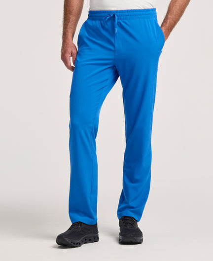 Jaanuu Brooks Straight-Leg Scrub Pant in Royal Blue, product photo 1 of 6