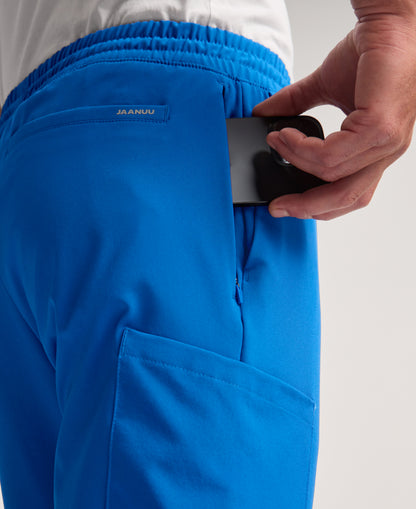 Jaanuu Brooks Straight-Leg Scrub Pant in Royal Blue, product photo 6 of 6