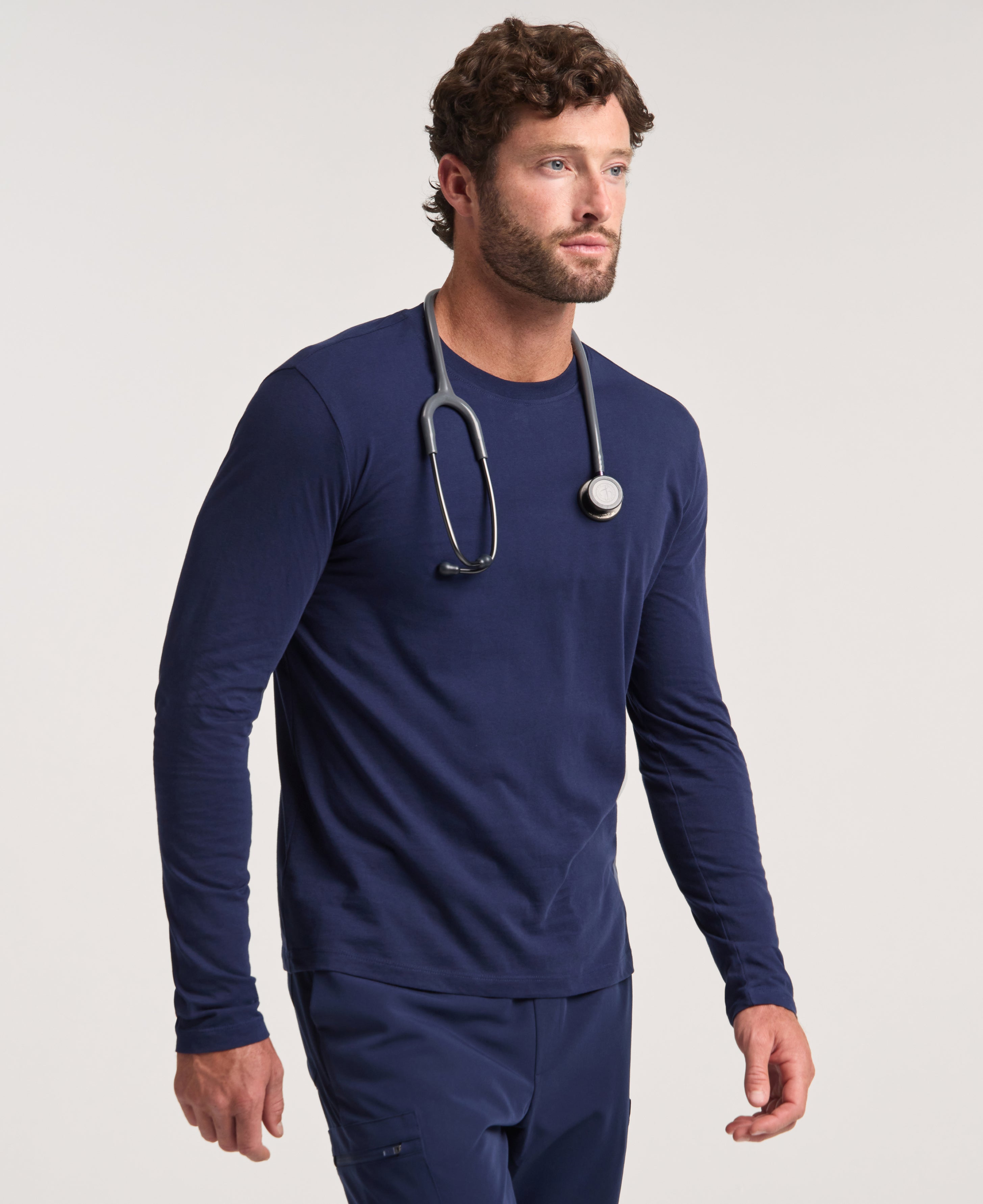 Jaanuu Regenˣ Cotton Underscrub in Midnight Navy, product photo 2 of 6