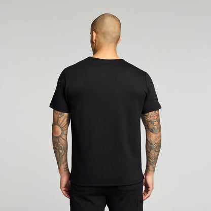 Finn Crewneck UltraSOFT Scrub Top - Black