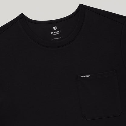 Finn Crewneck UltraSOFT Scrub Top - Black
