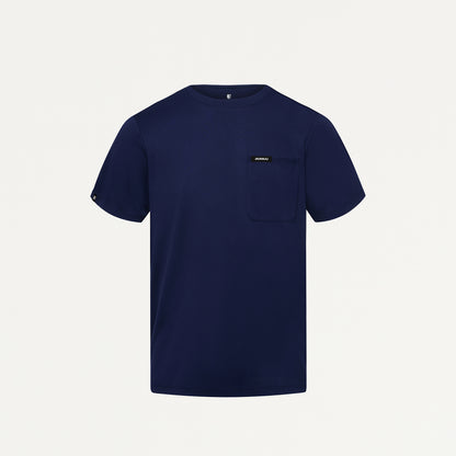 Finn Crewneck UltraSOFT Scrub Top - Midnight Navy