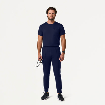 Finn Crewneck UltraSOFT Scrub Top - Midnight Navy