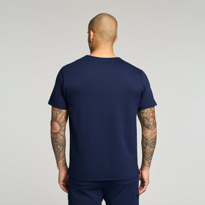 Finn Crewneck UltraSOFT Scrub Top - Midnight Navy