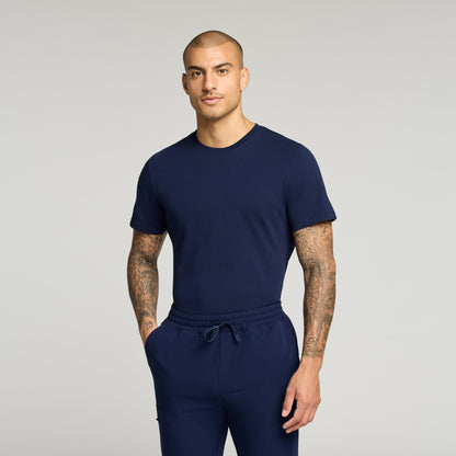 Regenˣ Short-Sleeve Cotton Underscrub - Midnight Navy