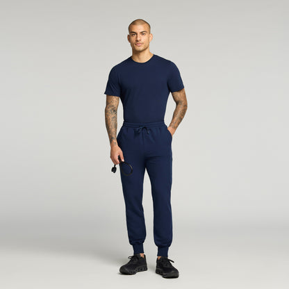 Regenˣ Short-Sleeve Cotton Underscrub - Midnight Navy